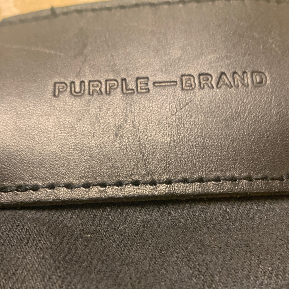 Purple Brand Black men pants 28 button fly style P001
